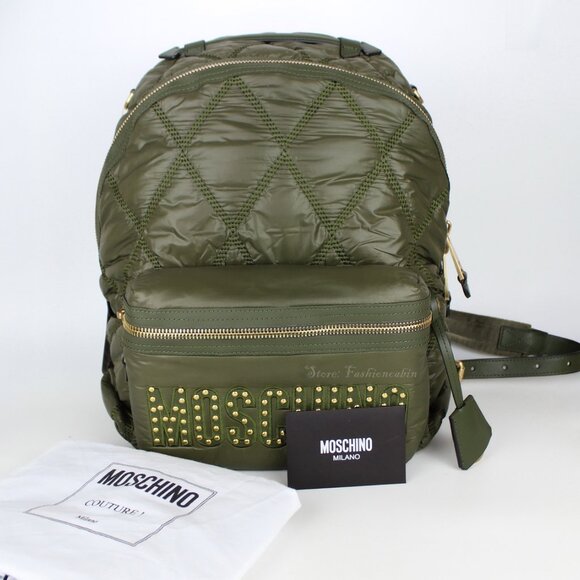 NWT MOSCHINO Studded Logo Backpack main image 11